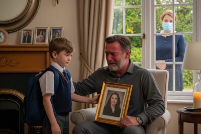 Papá, hoy vi a mamá en la escuela. Me dijo que ya no fuera a casa contigo.