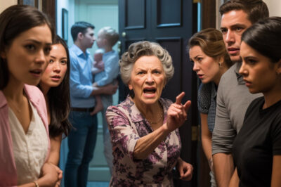 ¿¡Cómo te atreves a irte sin decir nada!? —gritó la suegra, una multitud de parientes en la puerta de nuestro apartamento.