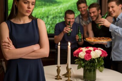 Canceló mi cena de cumpleaños para que sus amigos pudieran ver el partido, así que le di una noche que nunca olvidaría