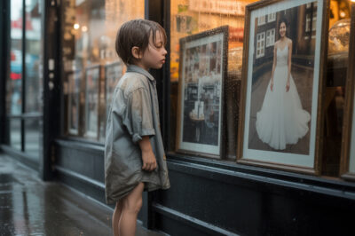 Un niño sin hogar se detuvo frente a la ventana empañada de una panadería y susurró: “Esa es mi mamá”. En ese suspiro, la vida que James Caldwell había sellado con dinero y silencio se desmoronó como vidrio fino.