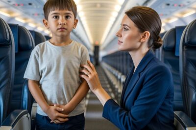 Cuatro años después del fallecimiento de su esposo, su hijo señaló a un hombre en el avión: «Mamá, ese es papá…»