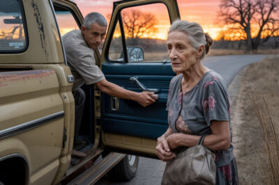 Después del funeral de su esposo, su hijo la llevó a un camino desierto y le dijo: “Aquí te bajas, mamá”.