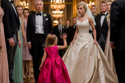«¡Ella está mintiendo sobre el bebé!» — Las valientes palabras de la niña que detuvieron la boda de un multimillonario…