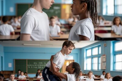 Una acosadora intenta sacar a rastras a una nueva estudiante negra de la clase. Lo que hizo después sorprendió a todos…
