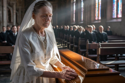 La mujer caminó directamente hacia el ataúd de mi padre, colocó una mano temblorosa sobre la madera y dijo: “Finalmente me viste de blanco, Daniel.” Luego comenzó a contar una historia que destrozaría a toda mi familia…