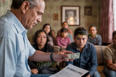 Mi papá leyó el testamento y me entregó un peso en frente de la familia: No mereces más. Los primos….