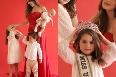 Ximena Navarrete posa con sus hijos en una hermosa sesión fotográfica!