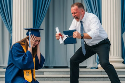Mi padre rompió mi título y mi trofeo en la graduación… Pero lo que pasó después lo cambió todo