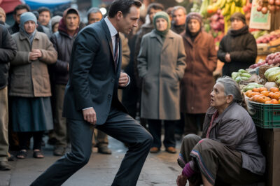 Un millonario pateó a una pobre mendiga en el mercado, sin saber que ella era la madre perdida que había estado buscando