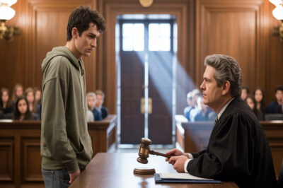 Un adolescente ladrón se burló del juez, pero fue su propia madre quien le dio la sentencia más dura…