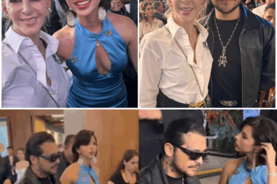Christian Nodal y Ángela Aguilar sorprenden con escolta de siete guardaespaldas