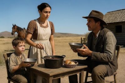 Una Viuda Alimentó a un Vaquero y su Hijo, Sin Saber Que Él Tenía el Secreto Para Salvar Su Tierra…..