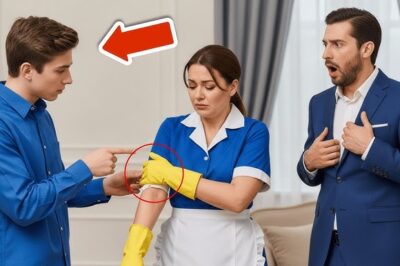 EL HIJO DEL MILLONARIO VIO ALGO EN EL BRAZO DE LA EMPLEADA… Y LO QUE HIZO DEJÓ A TODOS EN SHOCK..