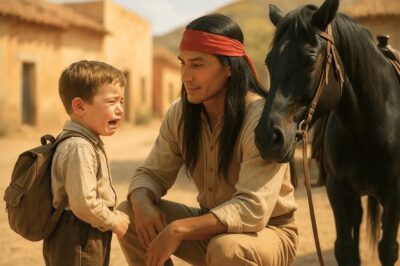 “¿Podrías hacerte pasar por mi papá nomás por hoy? És día de visitas en la escuela”, pidió al Apache…
