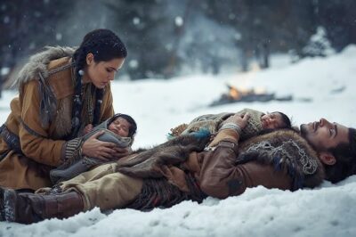 A punto de morir con sus gemelas en la tormenta… salvado por una mujer cherokee…