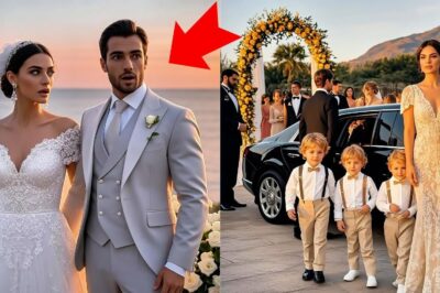 Millonario dejó a su esposa por su mejor amiga Ella llegó a su boda en una limusina con cuatrillizos….