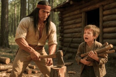 «Si te ayudo a cargar la leña, ¿ahuyentas a los hombres malos de mi casa?», dijo el niño.