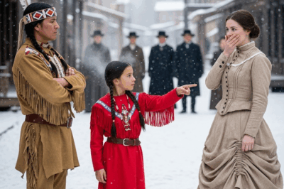 “Está guapa, papá.” La novia gorda fue motivo de burlas… hasta que la hija del apache la llamó…