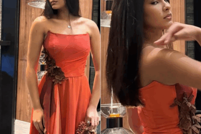 “Ana Beatriz Deslumbra con un Vestido Espectacular: Creación Exclusiva de Su Madre”