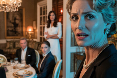 — ¡Enciérrala en el dormitorio para que no se haga quedar en ridículo delante de los invitados! — siseó la suegra en el aniversario… Pero lo que ocurrió después le cubrió el rostro de manchas.