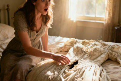 Veinte años después de que mi madre desapareciera el día de su boda, encontré su vestido de novia en una venta de garaje. Lo compré. Cuando llegué a casa y palpé el forro interior, encontré un objeto secreto cosido en el dobladillo.