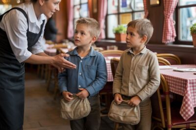 Camarera Ofreció Comida a Dos Huérfanos, 17 Años Más Tarde un Coche de Lujo Aparece en su Casa…