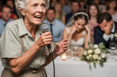 En la boda, el hijo insultó a su madre, luego ella tomó el micrófono…
