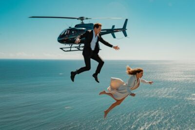 El esposo empuja a su esposa embarazada y multimillonaria desde un helicóptero para quedarse con la herencia, pero inesperadamente ella ya estaba preparada…