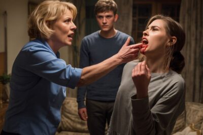 Al ver cómo mi madre abofeteó a mi esposa hasta que le sangró la boca, el esposo la dejó tirada allí y sacó algo que dejó a toda la familia impactada.