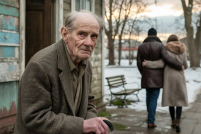 “El hijo echó a su padre por insistencia de su esposa… y luego un encuentro fortuito en el parque lo cambió todo…”