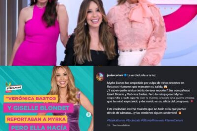 ¿Traición entre compañeras? Giselle Blonde y Verónica Bastos habrían sido la razón de la salida de Myrka Dellanos de Telemundo