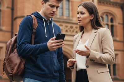 “Un estudiante sin blanca le prestó su viejo teléfono roto a un desconocido en la estación de autobuses. Nunca imaginó que esa llamada cambiaría su vida para siempre, ni que la mujer del otro lado era la dueña de la empresa en la que soñaba trabajar”.
