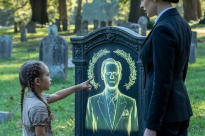 Niña Sorprende a Una Viuda En La Tumba de Su Esposo… Al Girarse, Casi Se Desmaya