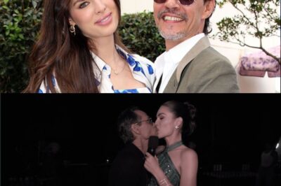 Marc Anthony se le pega como un chicle a Nadia Ferreira en premios juventud y termina besándola aunque ella no lo quería.