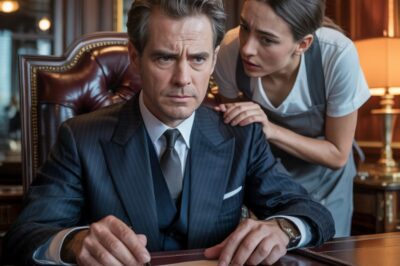 EL MILLONARIO IBA A FIRMAR UN CONTRATO Y PERDERLO TODO… HASTA QUE LA LIMPIADORA LE SUSURRÓ AL OÍDO Y