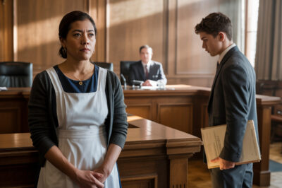 La sirvienta acusada por un millonario fue a juicio sin abogado, hasta que su hijo reveló la verdad