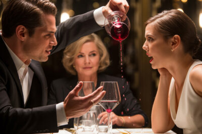 “Mi esposo me tiró vino en la cabeza durante la cena — Su madre se rió… Pero nunca esperaron lo que hice después ”