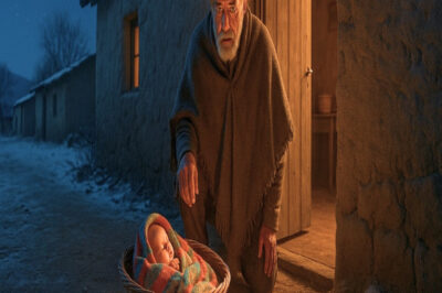 En la noche más fría del año, un viejo arriero abrió su puerta… y halló a un bebé con una carta