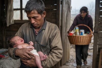 UN VIUDO LUCHABA POR CALMAR A SU BEBÉ HAMBRIENTO — HASTA QUEELLA LLEGÓ CON UNA CANASTA