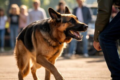 Motociclistas atacan a una niña: sin saber que su perro es un perro K9 entrenado
