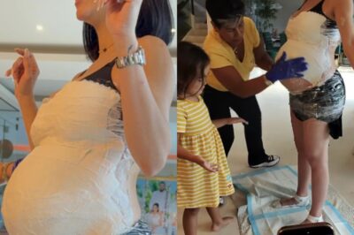 Natti Natasha y su familia crean un bonito recuerdo de su pancita