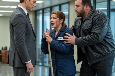 El CEO humilló a la limpiadora… pero cuando llega su esposo, se arrepiente….