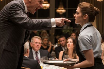 “¡Arrodíllate y limpia mis zapatos ahora mismo!” El multimillonario le gritó a la camarera negra, pero su respuesta lo dejó atónito…