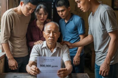 El padre entregó a sus tres hijos un pagaré de 900,000 pesos para ayudarlo a pagar sus deudas, pero todos se negaron, excepto el hijo menor, que tuvo el valor de aceptarlo y llevar a su padre a casa para cuidarlo. Un año después, recibió de vuelta aquel papel tamaño A4, y lo que encontró dentro lo dejó sin aliento…