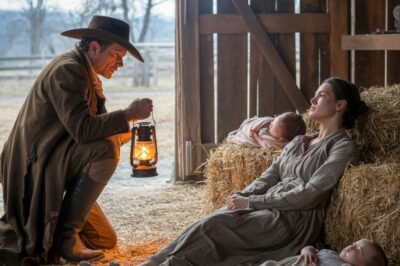 RANCHERO SOLITARIO OYÓ RUIDOS EN EL GRANERO. AL LLEGAR ENCONTRÓ A UNA JOVEN CON DOS RECIÉN NACIDOS Y