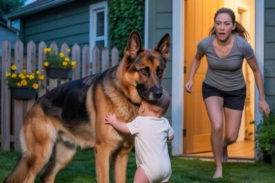 Un pastor alemán saca a un bebé de la casa a las 3 a.m. ¡Sus padres, sorprendidos, lo siguen!