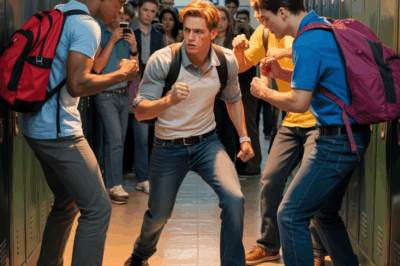 “Matones Empujan al Alumno Nuevo: El Impactante Secreto de un Luchador Brutal”