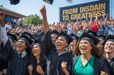 “Del Desprecio a la Grandeza: La Verdad que Conmovió a Todos en la Graduación”
