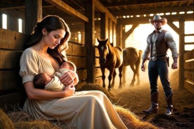 La viuda fue contratada solo para limpiar el granero, hasta que el ranchero la vio con sus gemelos