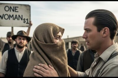 “Un Pobre Vaquero Pagó $1 Por Una Mujer Con Un Saco En La Cabeza – Pero Cuando Ella Habló, Él Supo Que Era La Elegida”